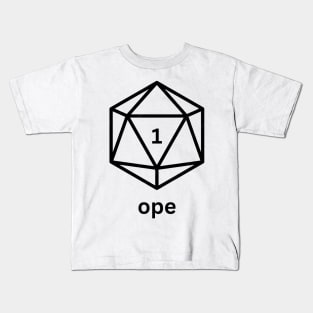 Natural Ope (black) Kids T-Shirt